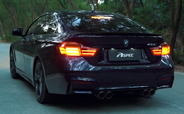 2015 宝马BMW 428i Grand Coupe F36 ASPEC iDEAS智能排气系统